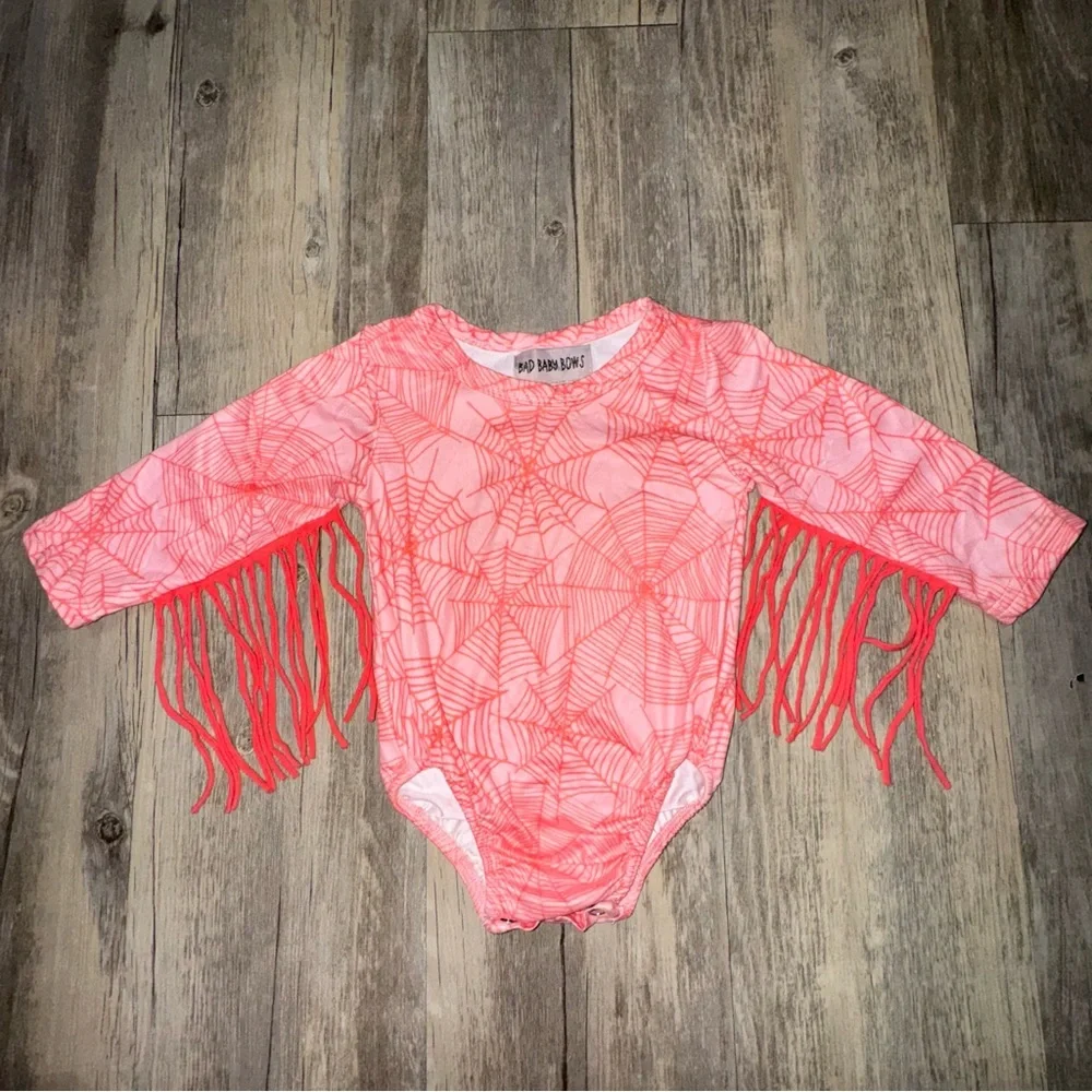 Spider Web Fringe Kids Halloween Costume